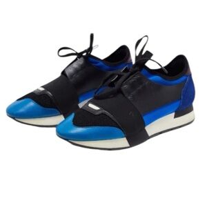 Balenciaga Race Runner Sneakers - Blue/Black -  Size 9 US - 40 EU